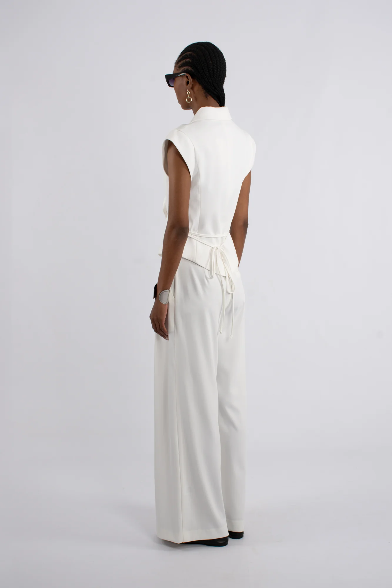 Cap Sleeve Belted Jacket - Image 3