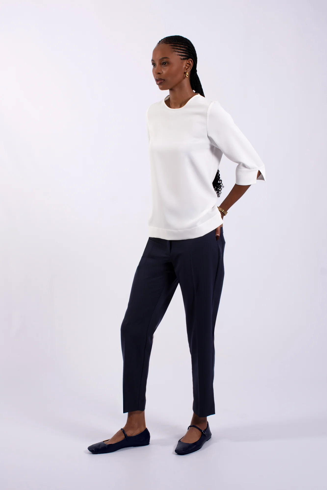 Ladies Office 3/4 Blouse - Image 2