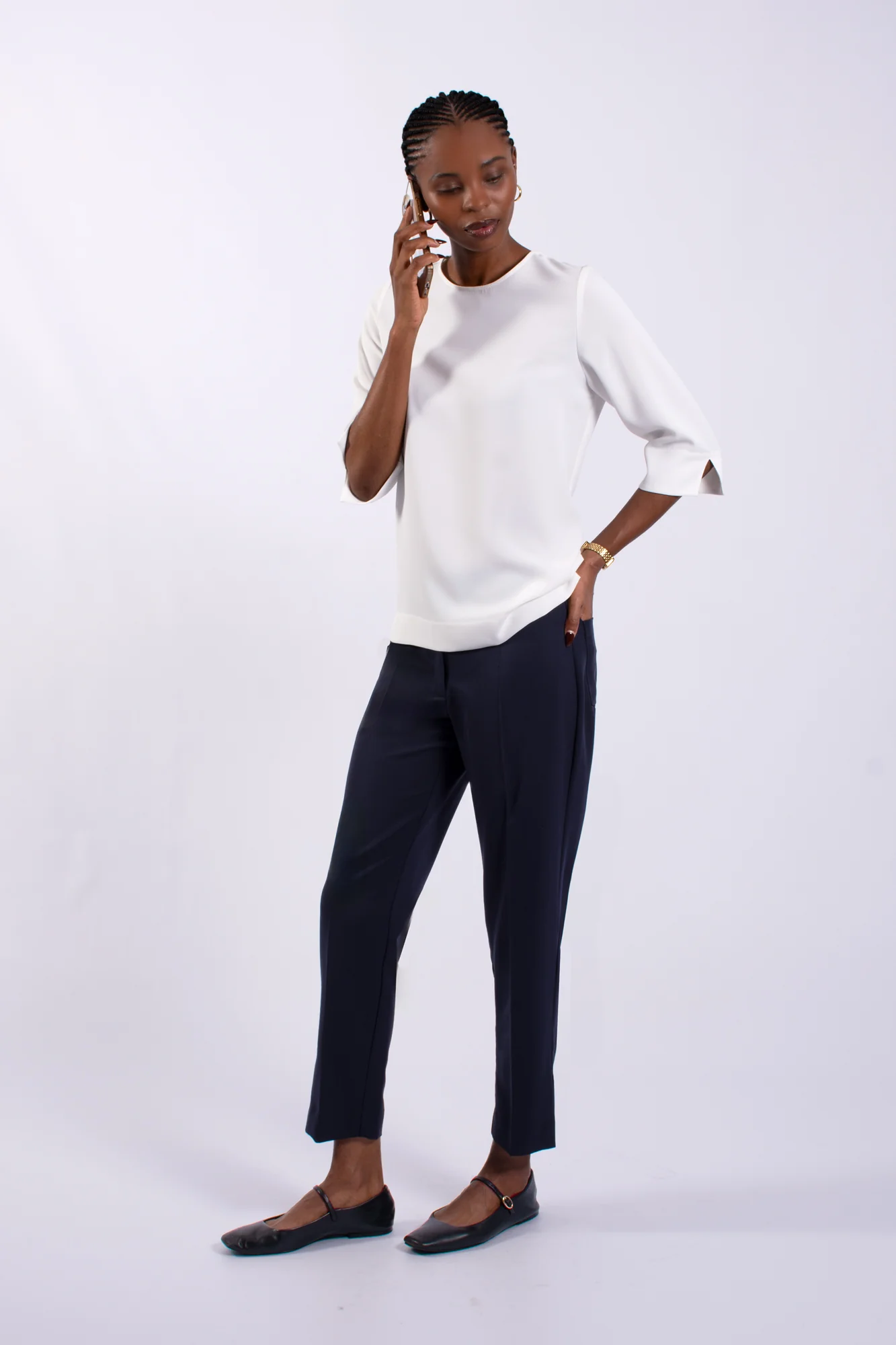 Ladies Office 3/4 Blouse - Image 4