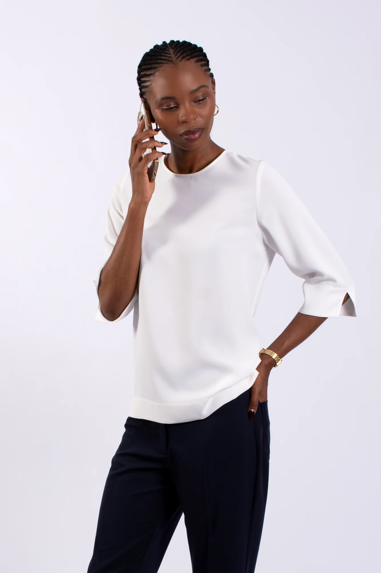 Ladies Office 3/4 Blouse - Image 5