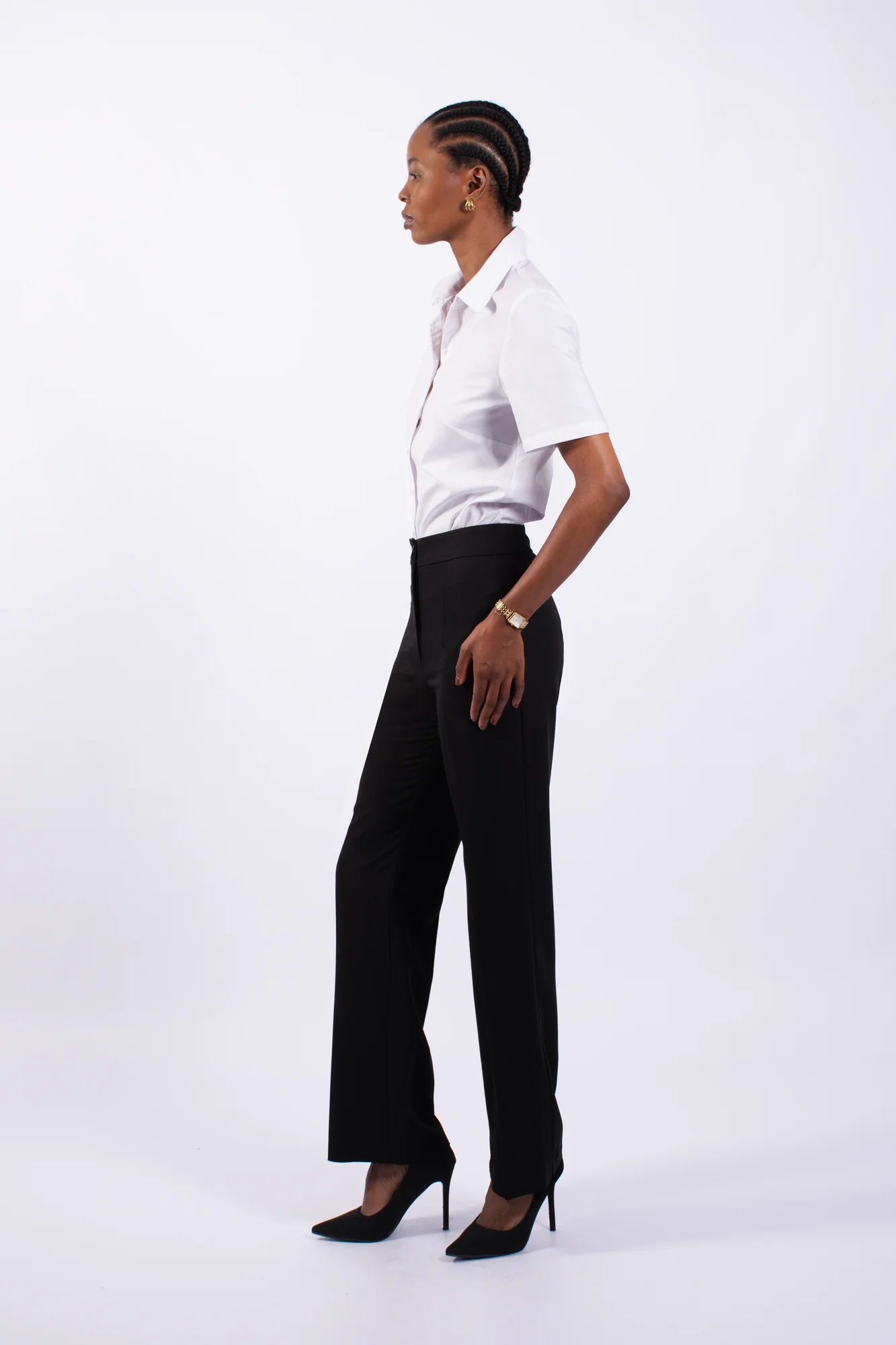 Ladies Office Short Sleeve Shirt - Image 6