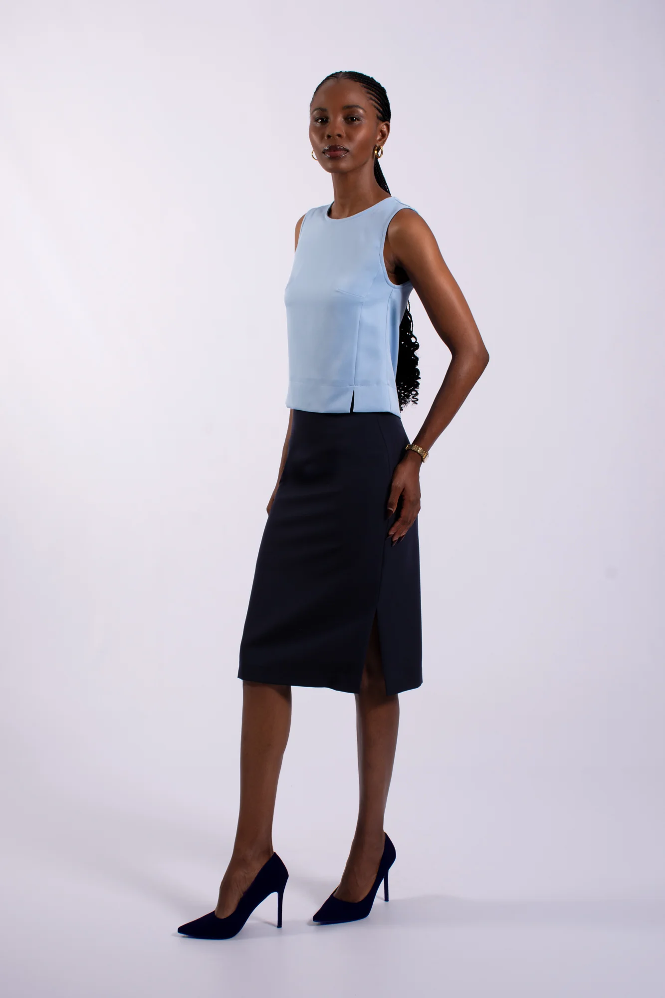 Ladies Office Skirt 65 CM - Image 6