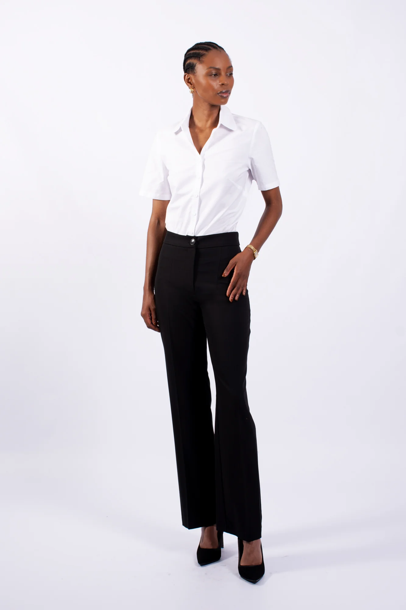 Ladies Office Straight Leg Trousers