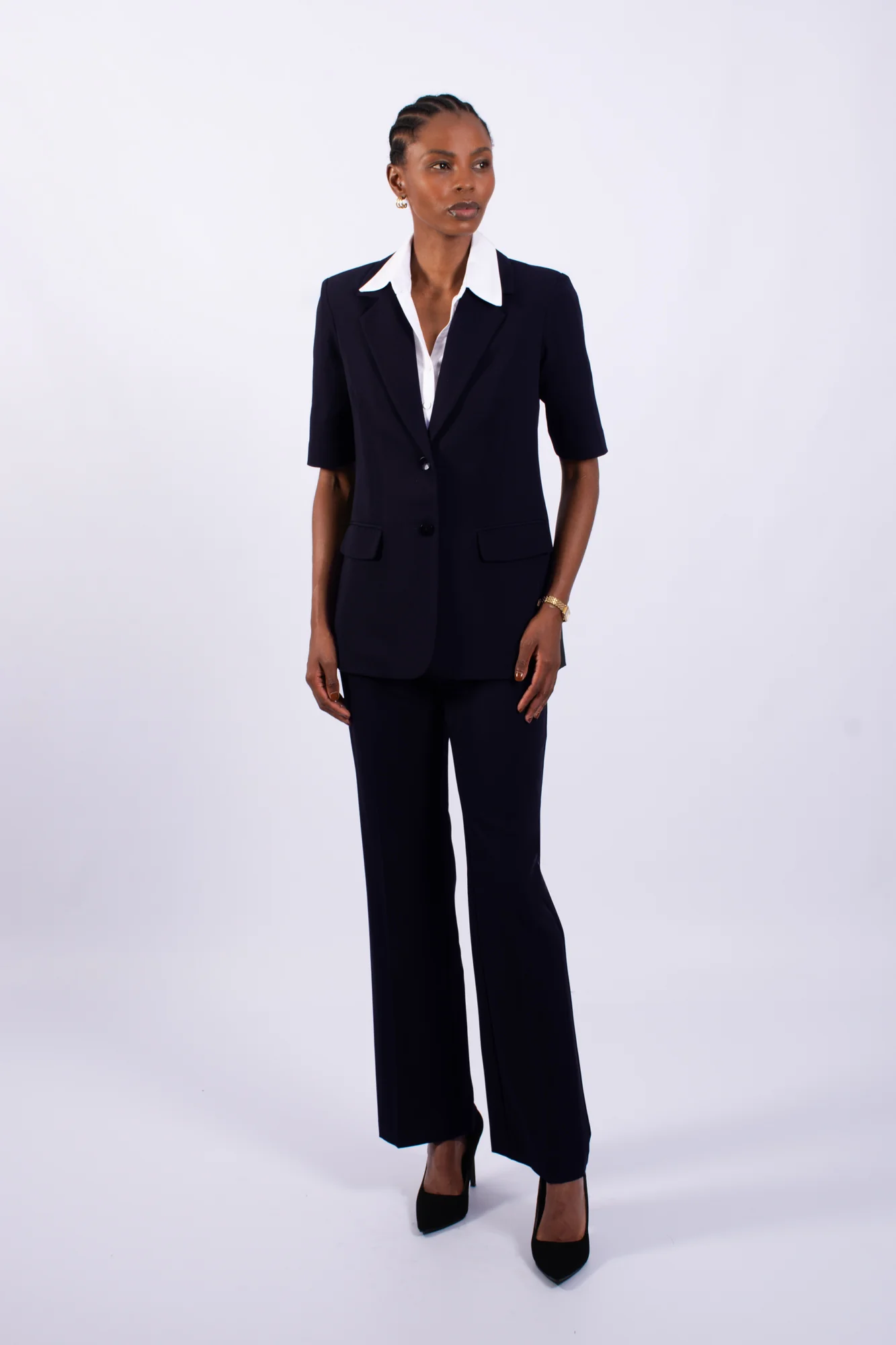 Ladies Office Short Sleeve Jacket - Image 6