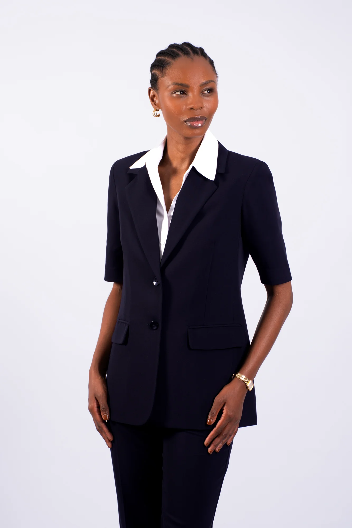 Ladies Office Short Sleeve Jacket - Image 7