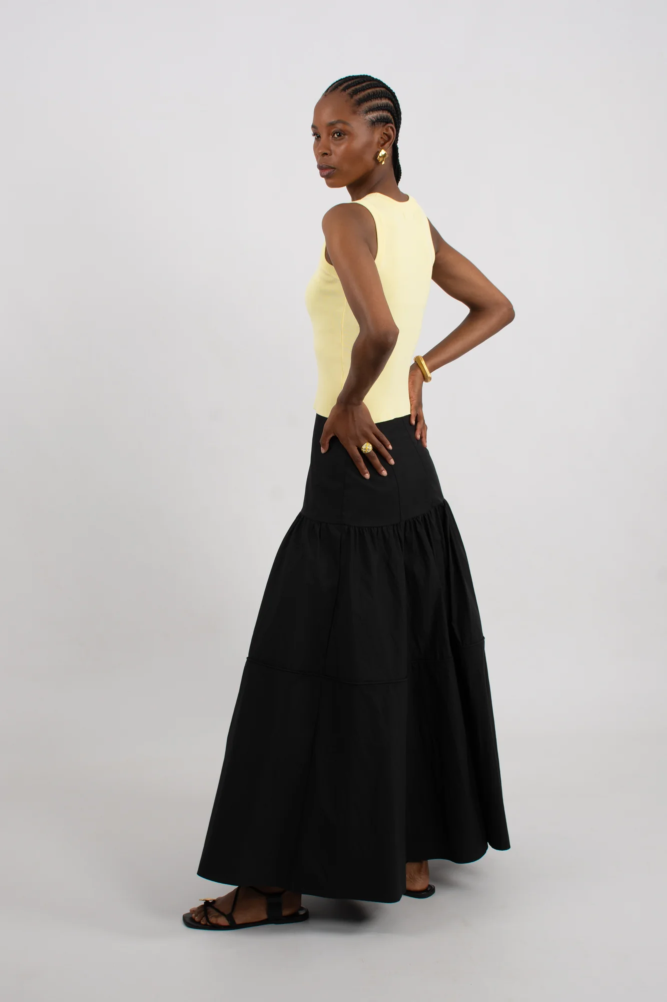 Piped Maxi Skirt - Image 4