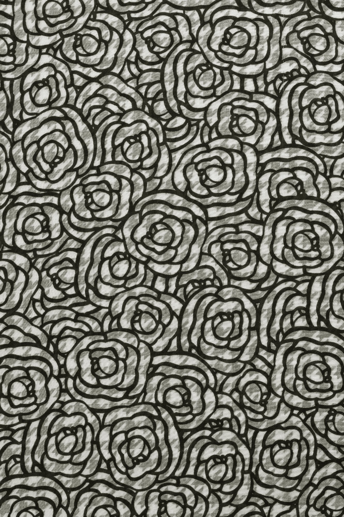 Rose Weave Neckerchief - Black - Image 4