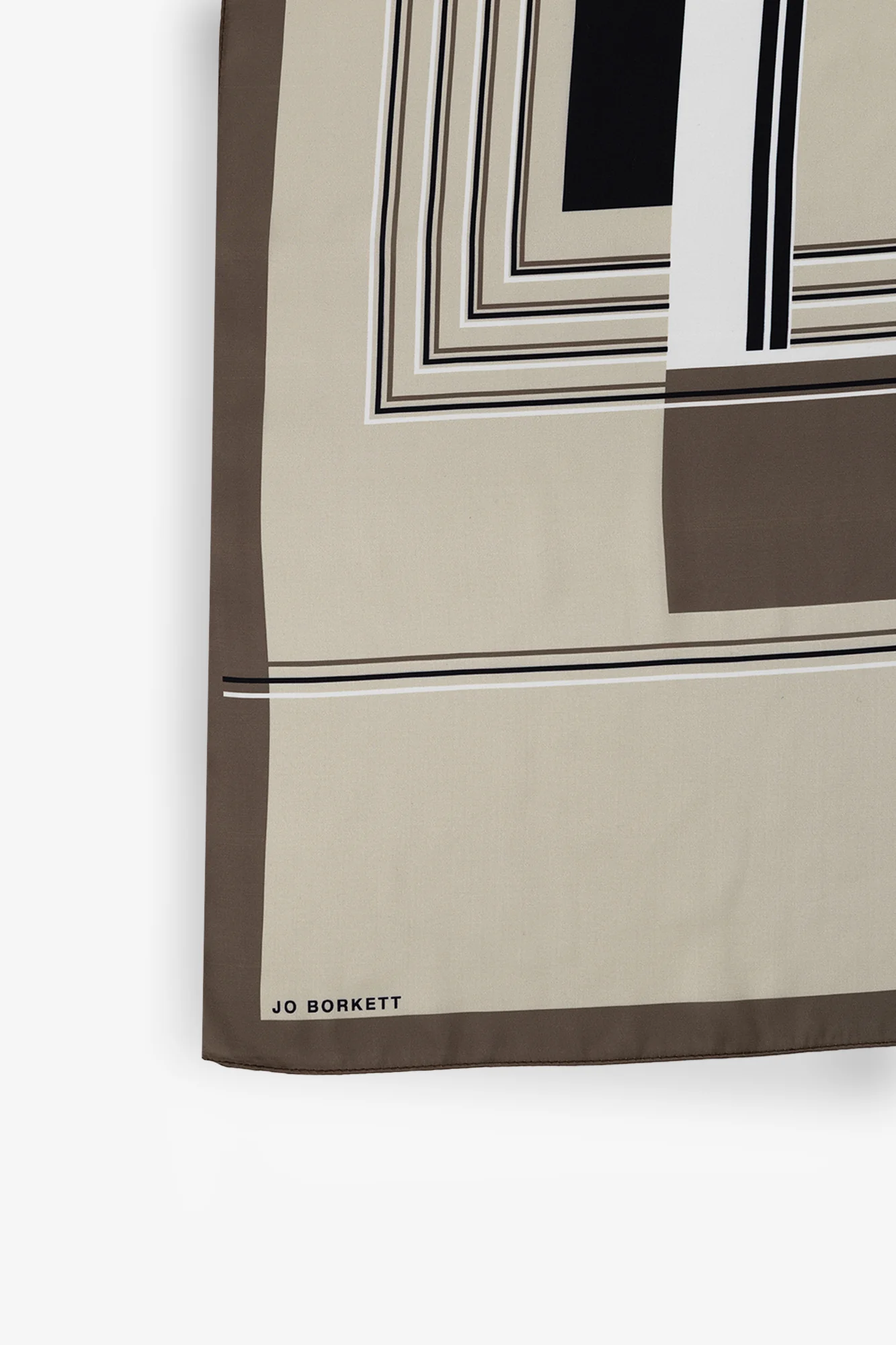 Silk Touch Geometric Vintage Neckerchief - Image 2