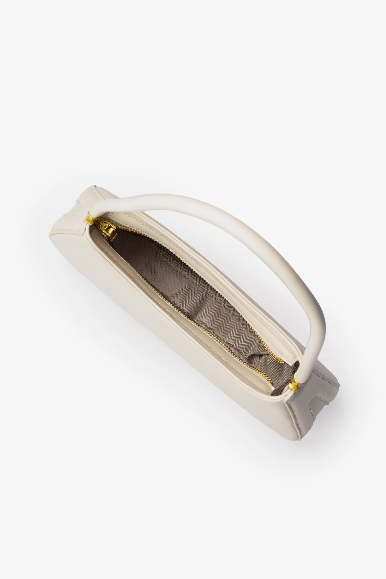 The Gia Bag - Small Asymmetric Shoulder Bag - Cream - Image 3