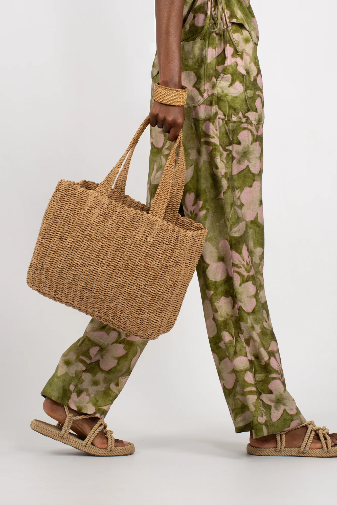 The Saskia Shopper - Raffia - Image 3