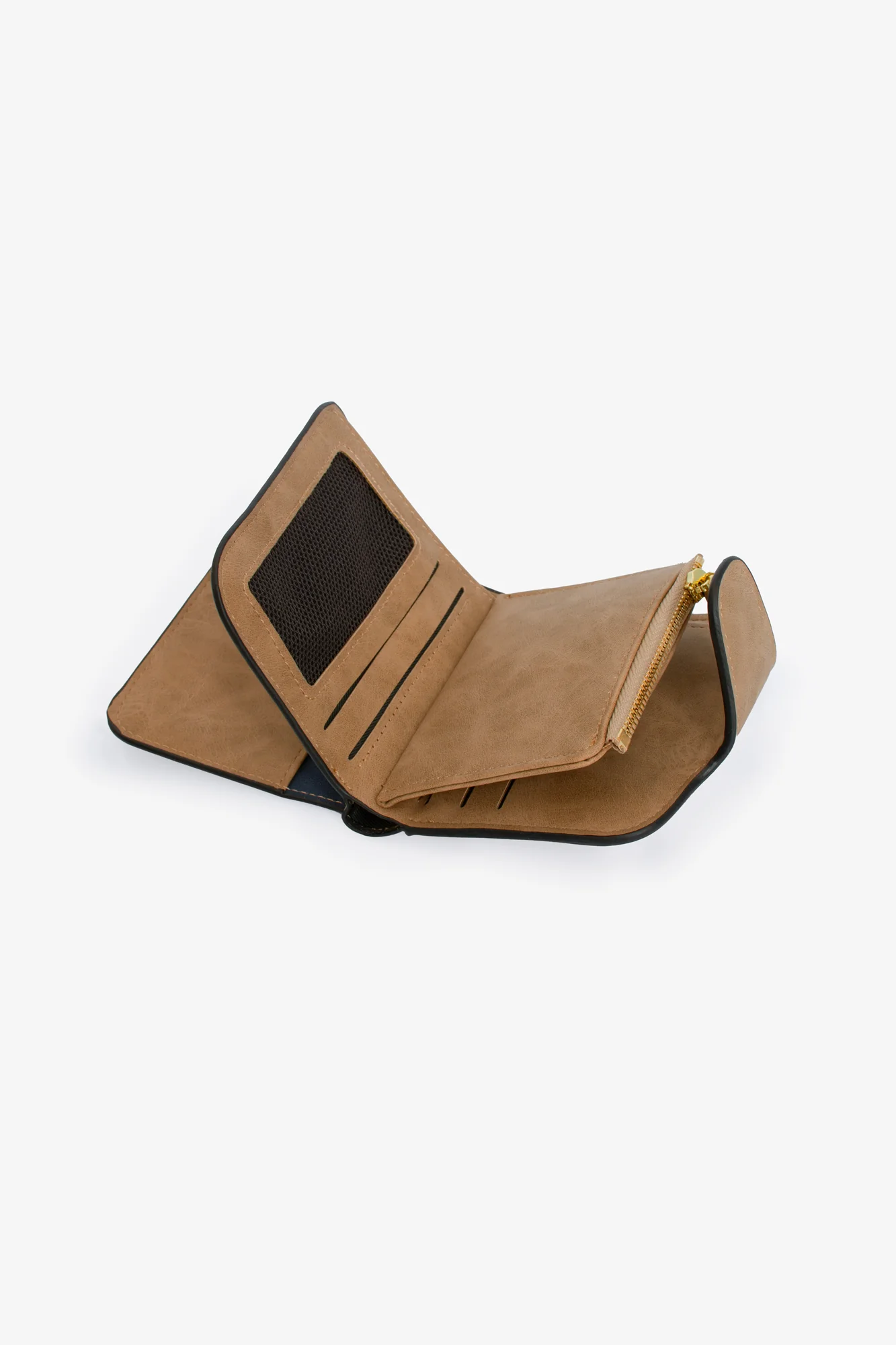 The Small Bi Fold Wallet - Tan - Image 3