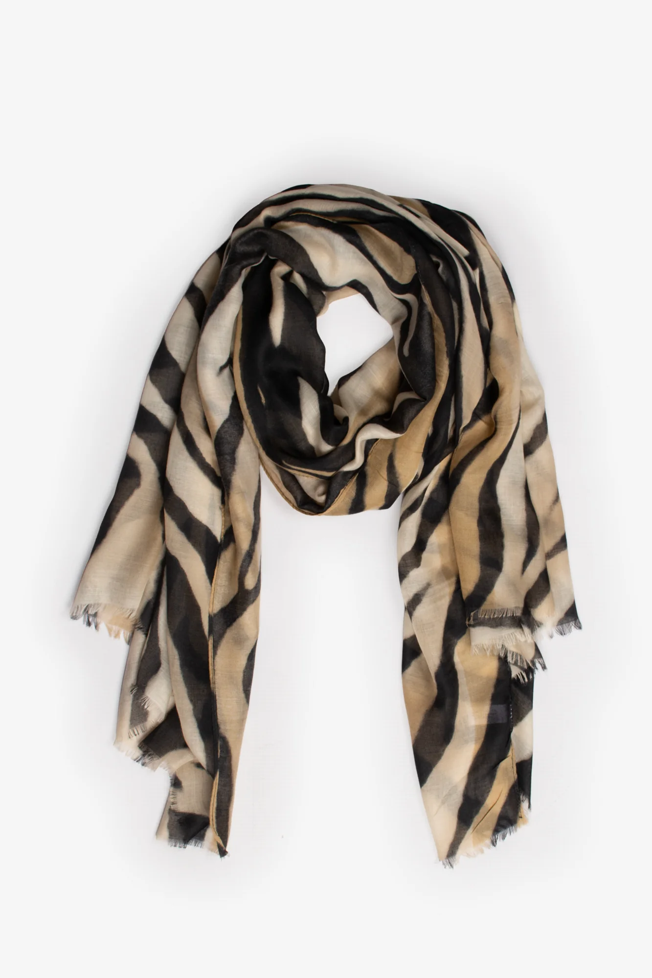 Voile Tiger Print Scarf - Image 3