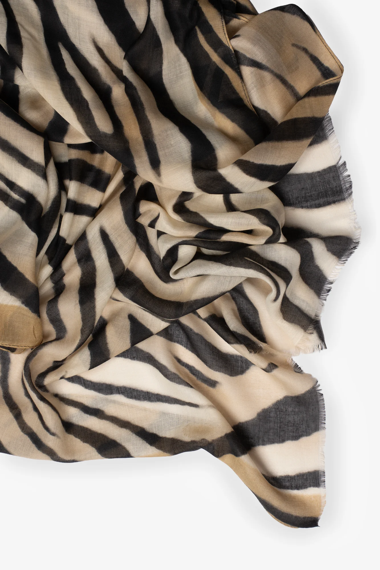 Voile Tiger Print Scarf - Image 4